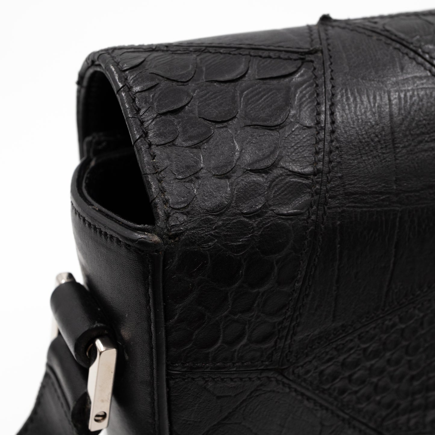 Monogram Université Medium Embossed Black Leather