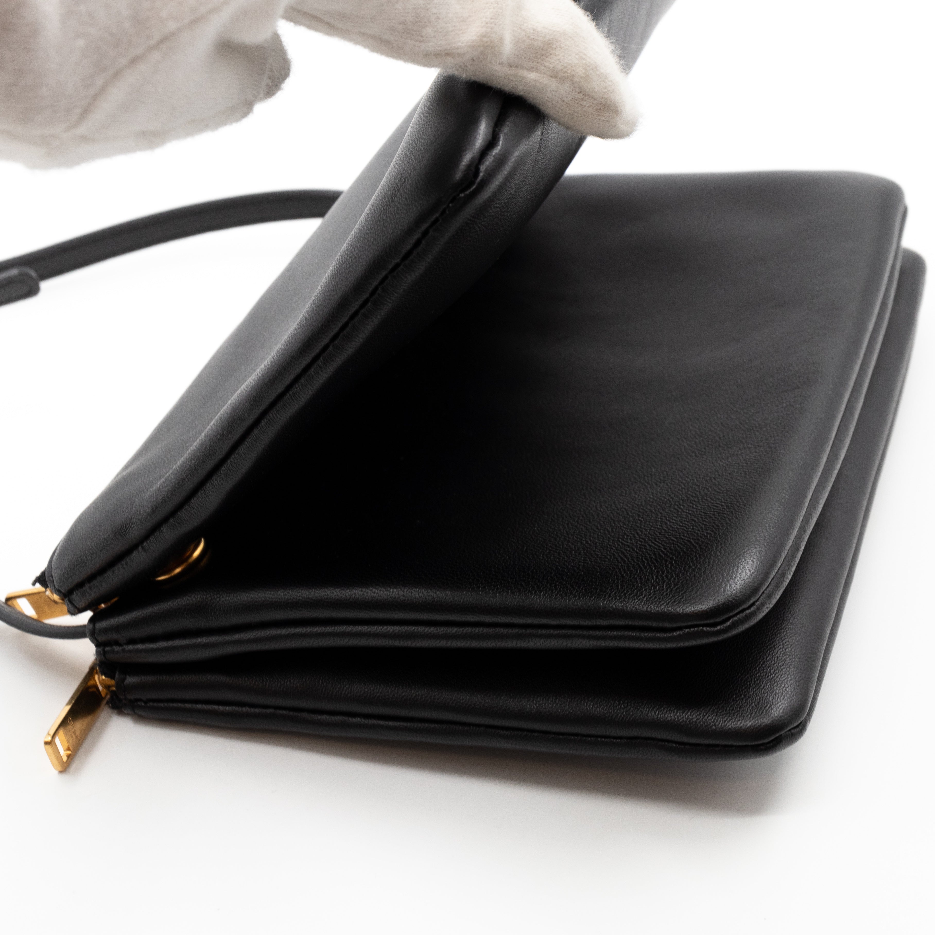 Trio Bag Black Leather