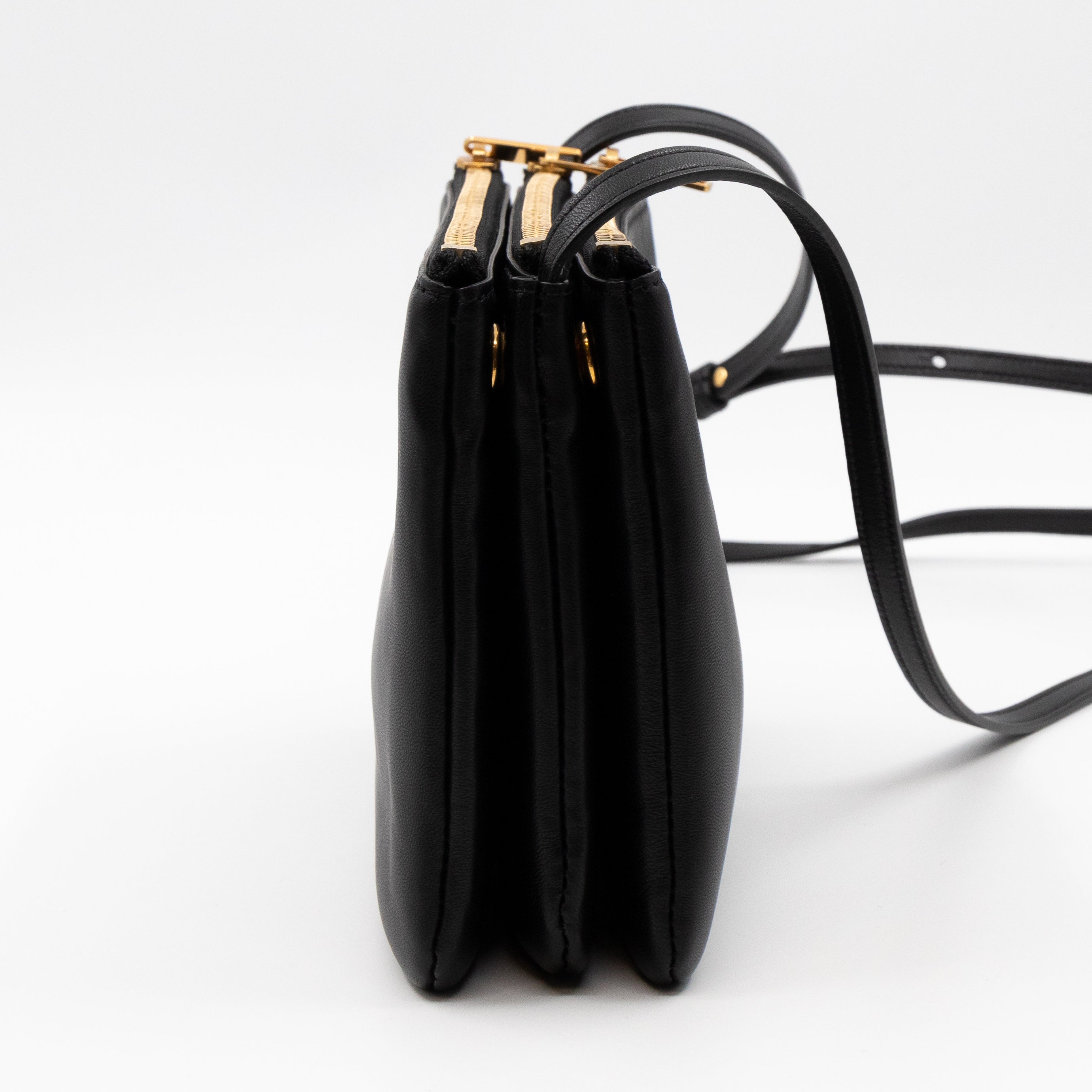 Trio Bag Black Leather