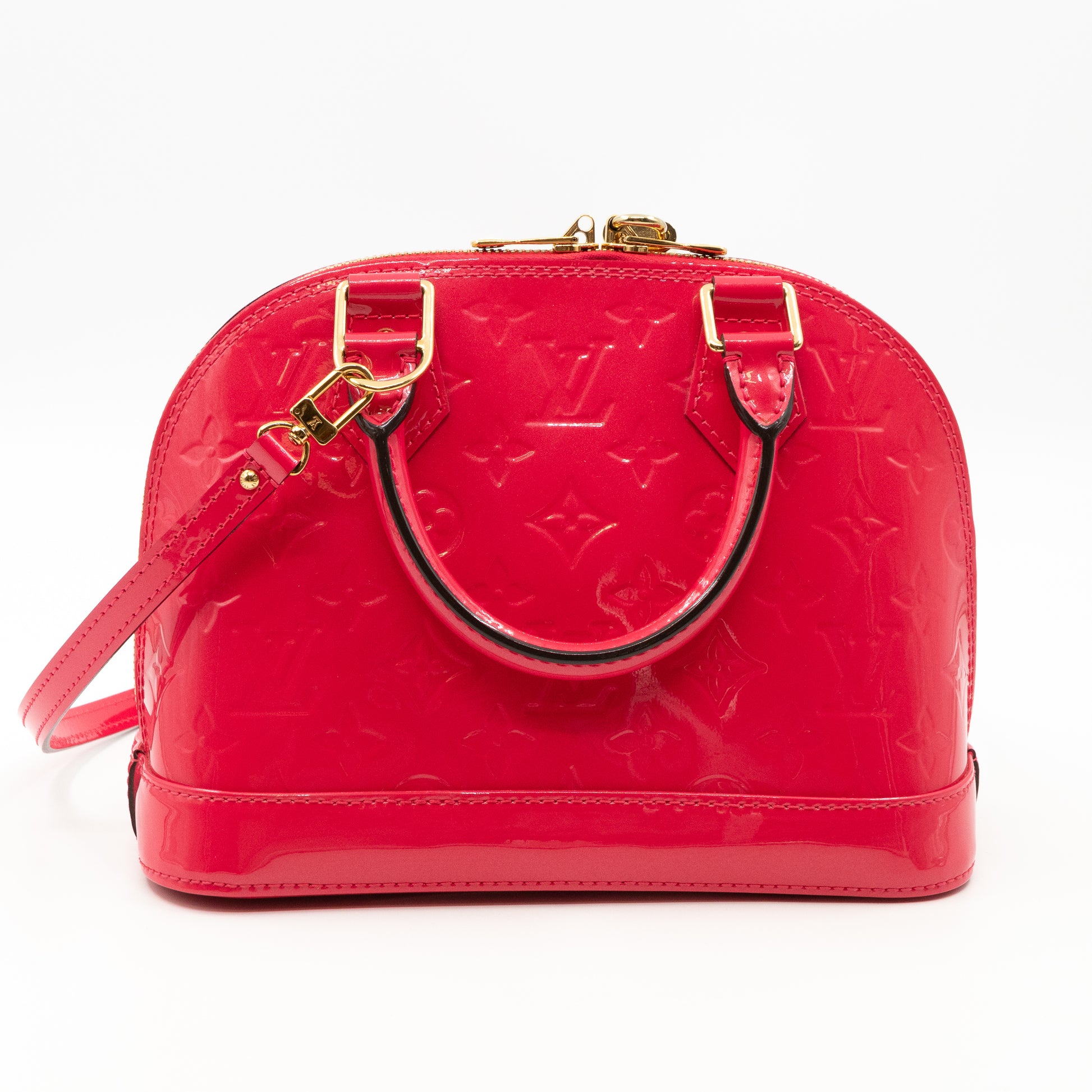 Louis Vuitton Vernis Miroir Alma BB w/ Strap - Pink Handle Bags, Handbags -  LOU805801