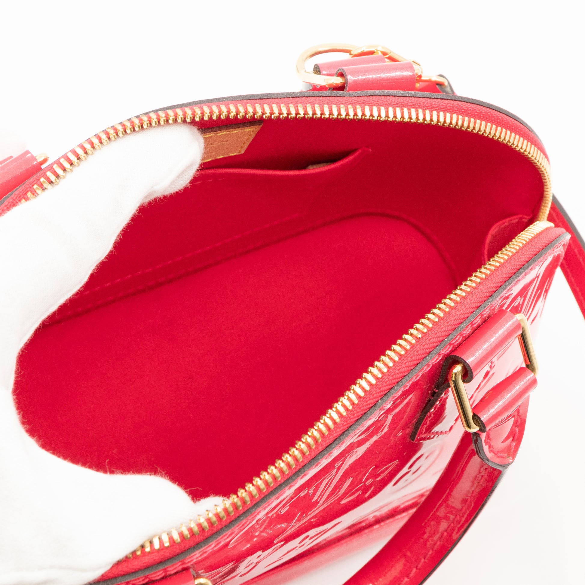 Louis Vuitton Vernis Jungle Dots Alma BB - Pink Handle Bags, Handbags -  LOU415885