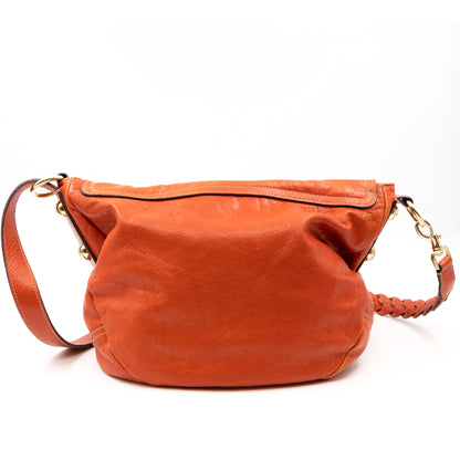 Daria Satchel Orange Leather
