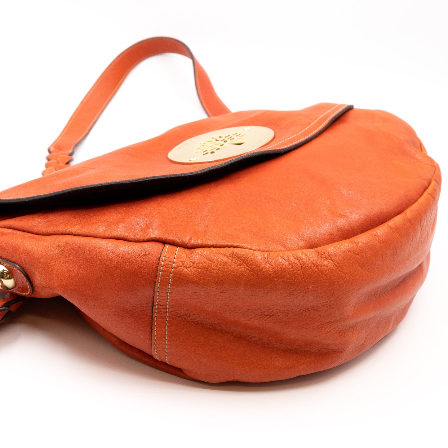 Daria Satchel Orange Leather