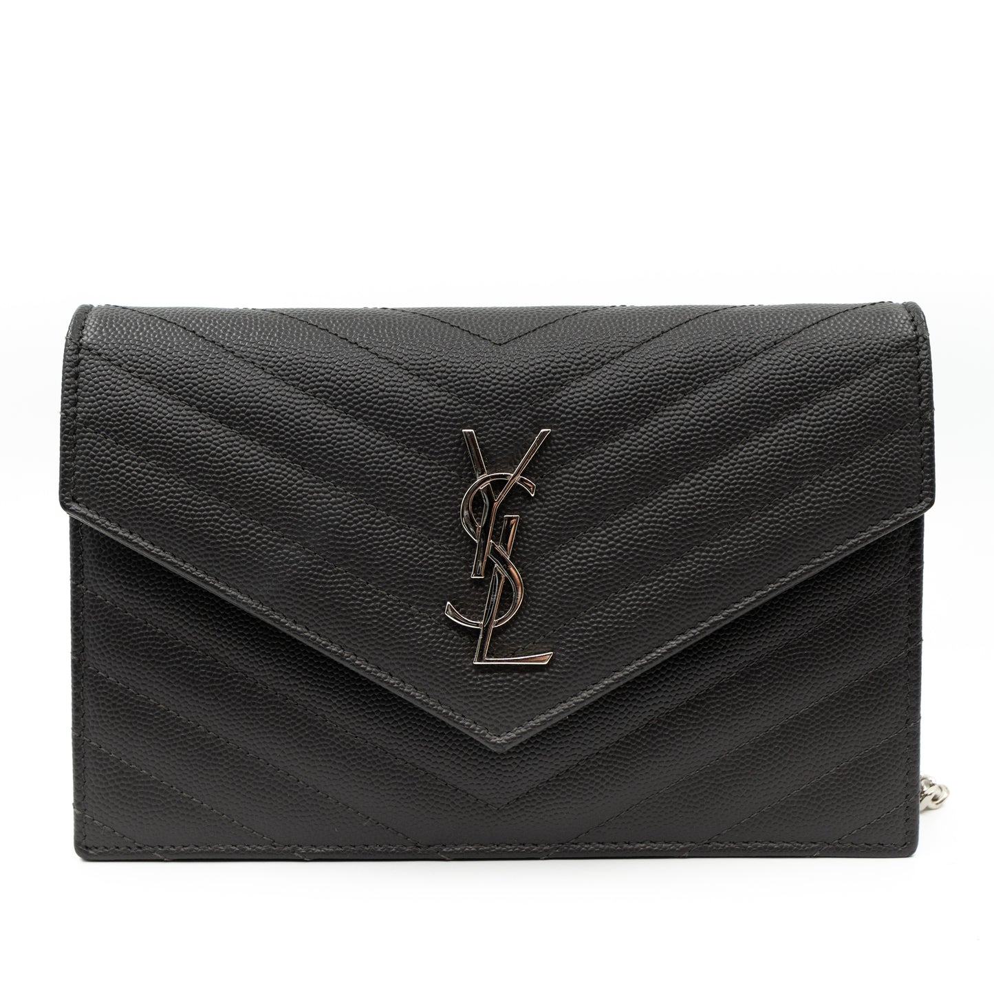 Envelope Chain Wallet Anthracite Leather