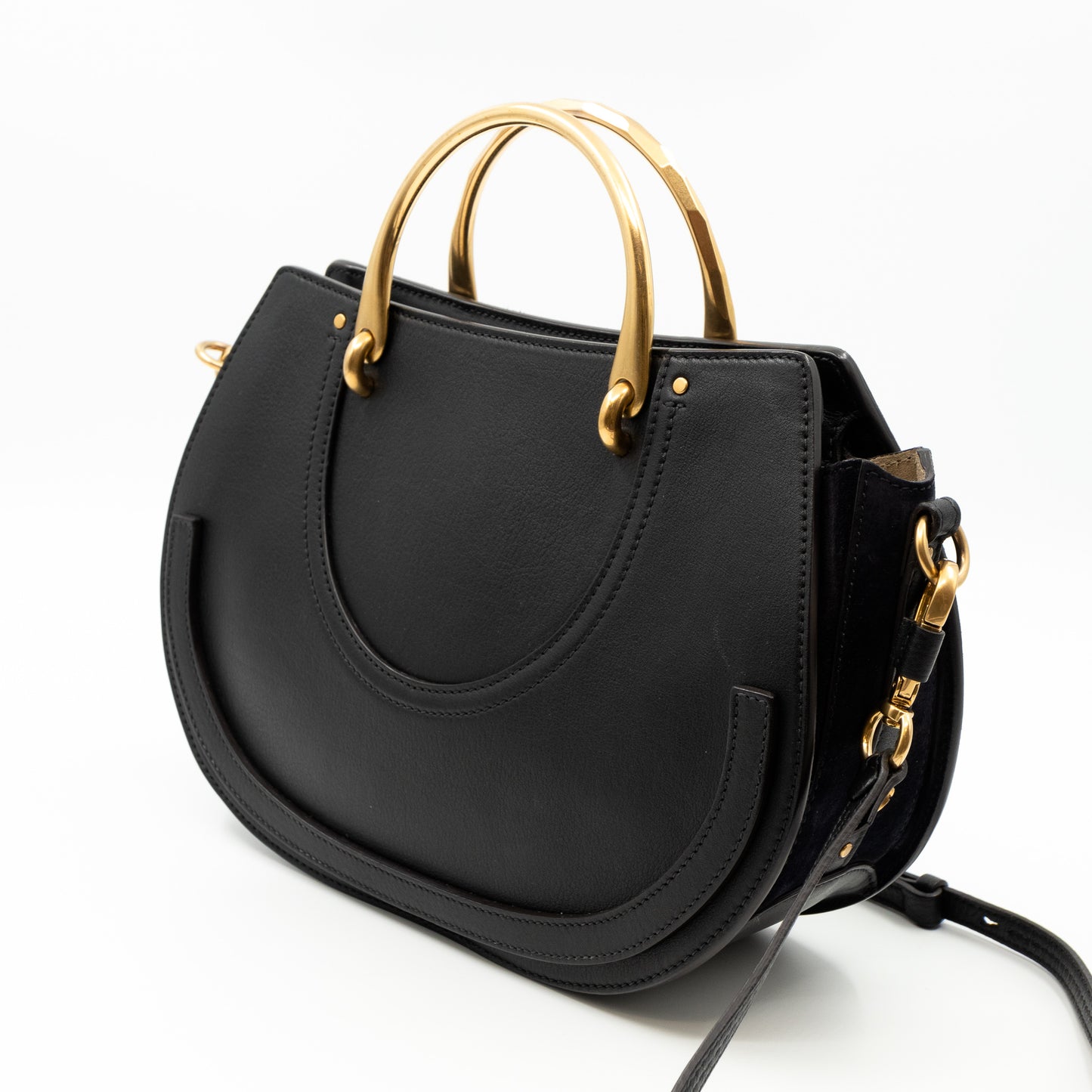 Pixie Bag Medium Leather & Suede