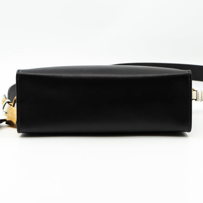 Esplanade Shoulder Bag Greche Black Leather