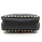Rockstud Flap Crossbody Bag Black Leather