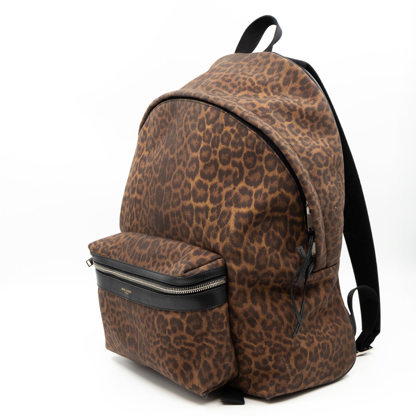 Classic Hunting Backpack Leopard Print Brown