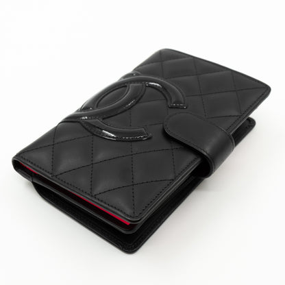 Cambon Medium Wallet Black Leather