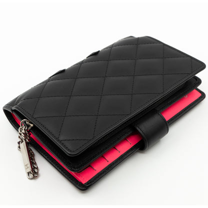 Cambon Medium Wallet Black Leather
