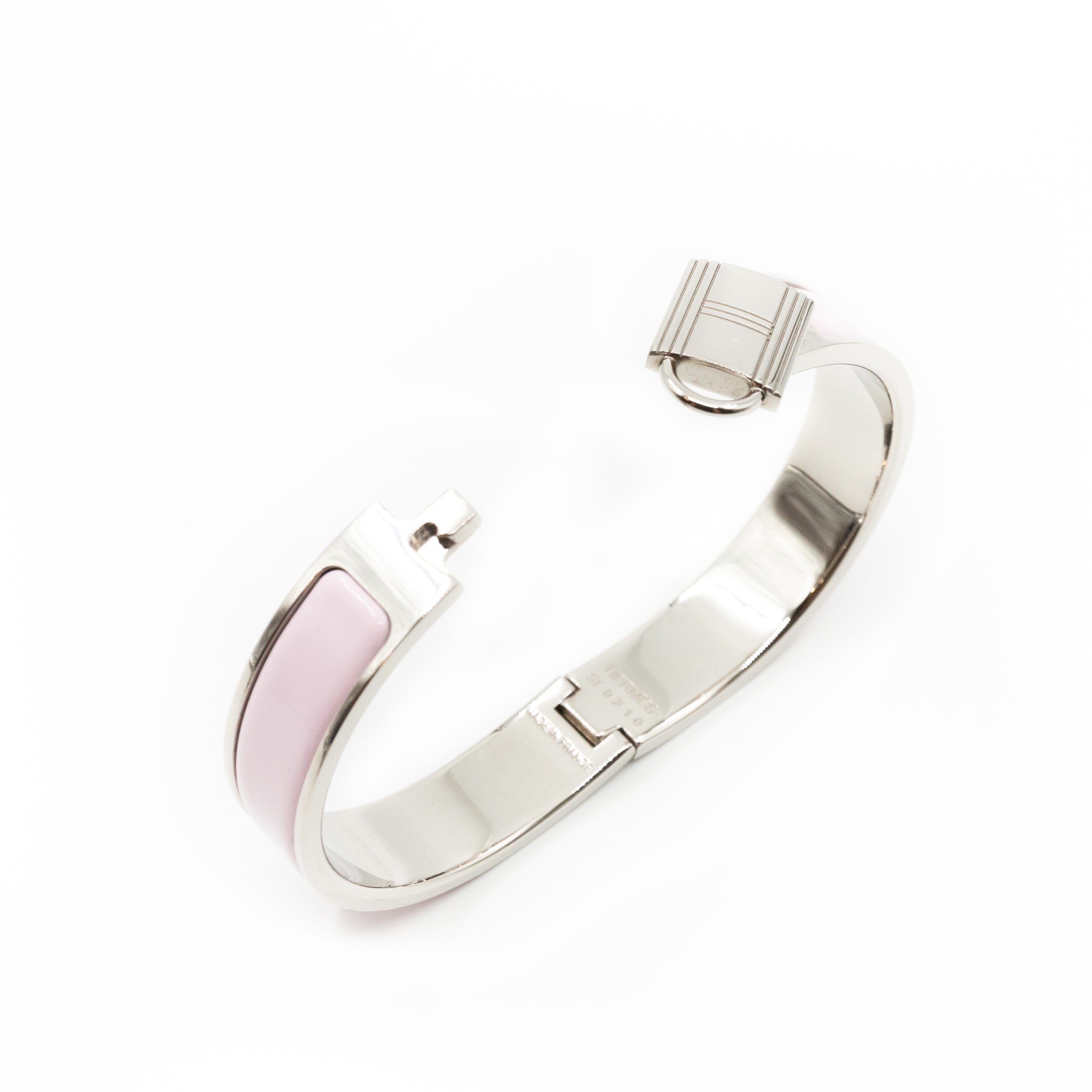 Clic Cadenas Bracelet Light Pink Silver