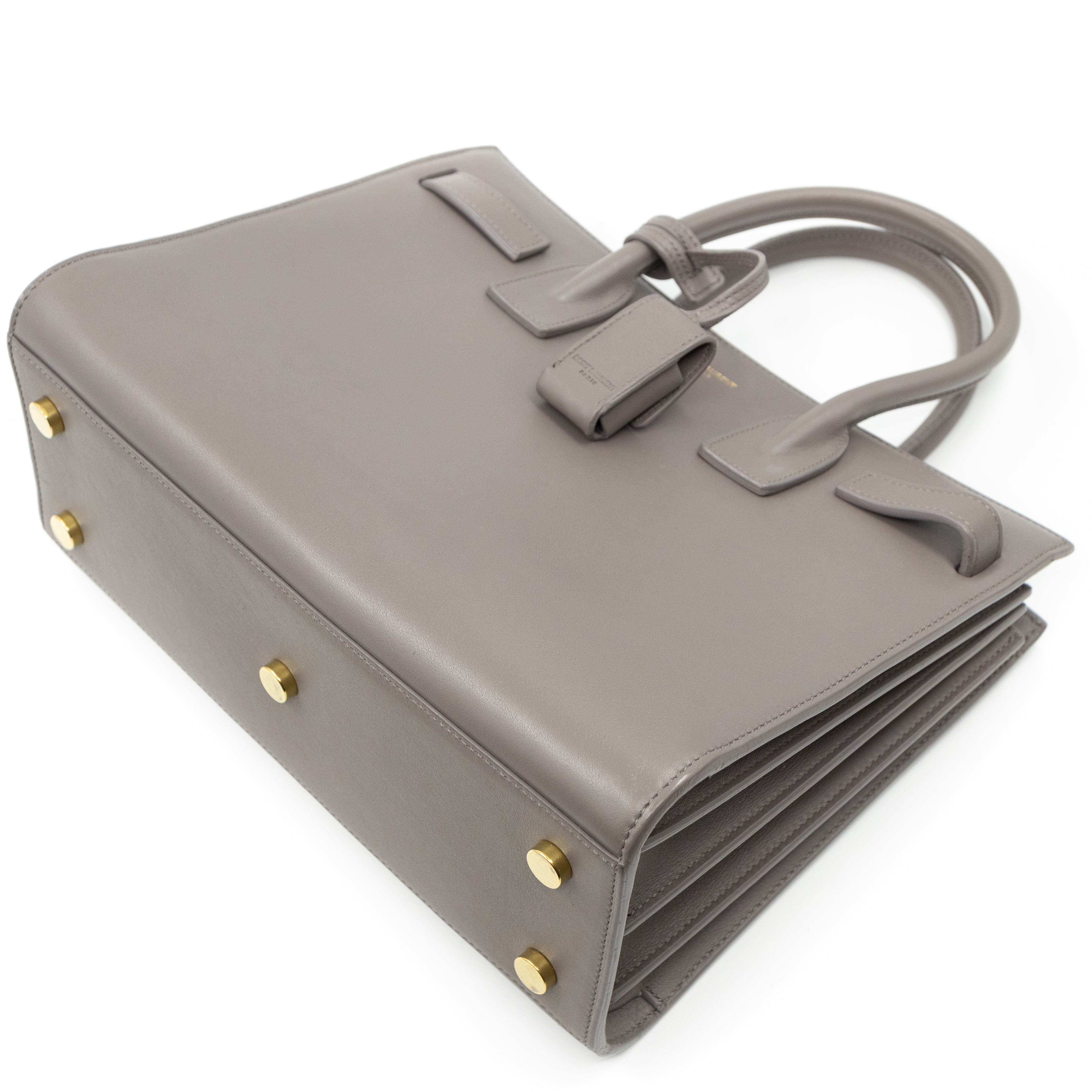 Sac de Jour Baby Gray Smooth Leather