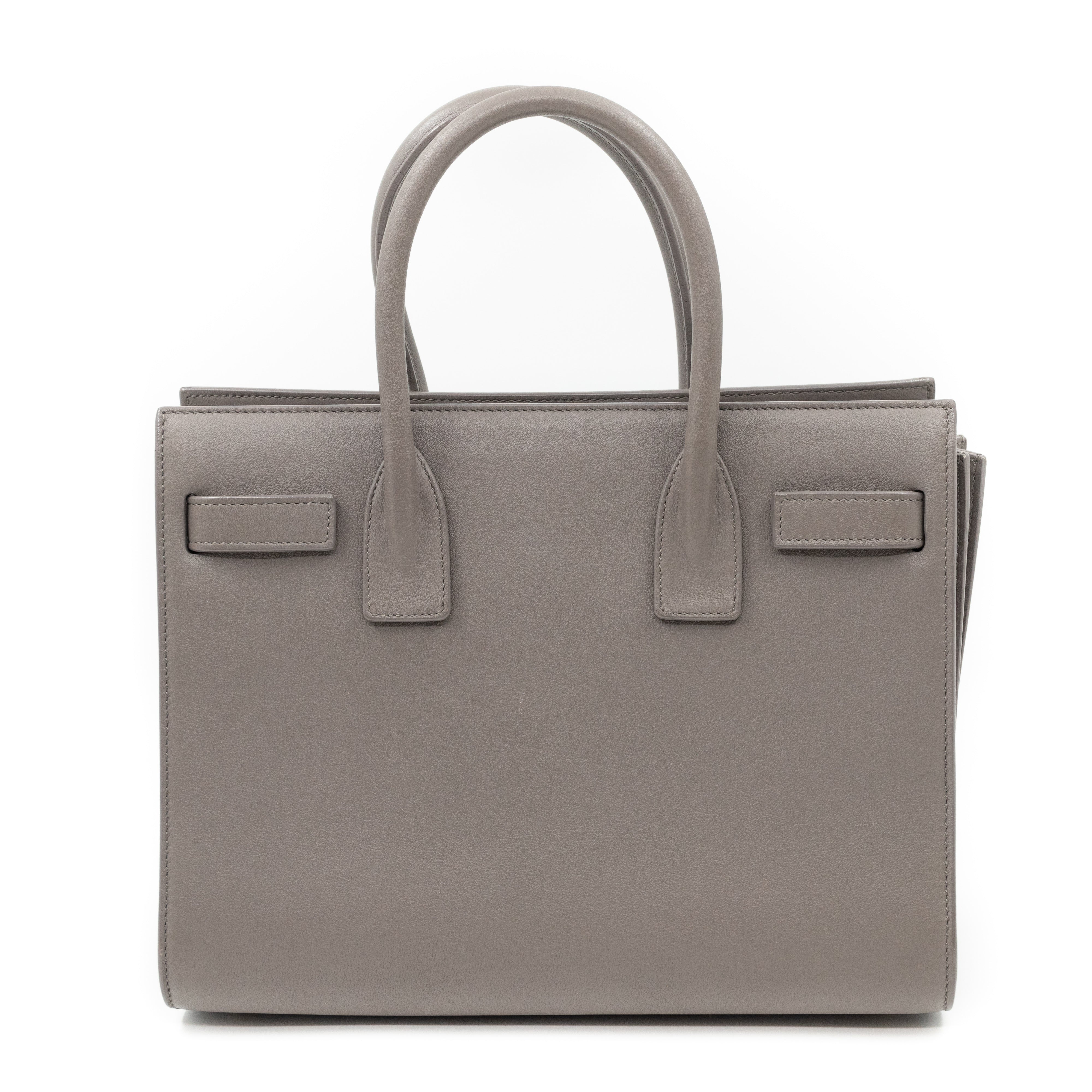 Sac de Jour Baby Gray Smooth Leather