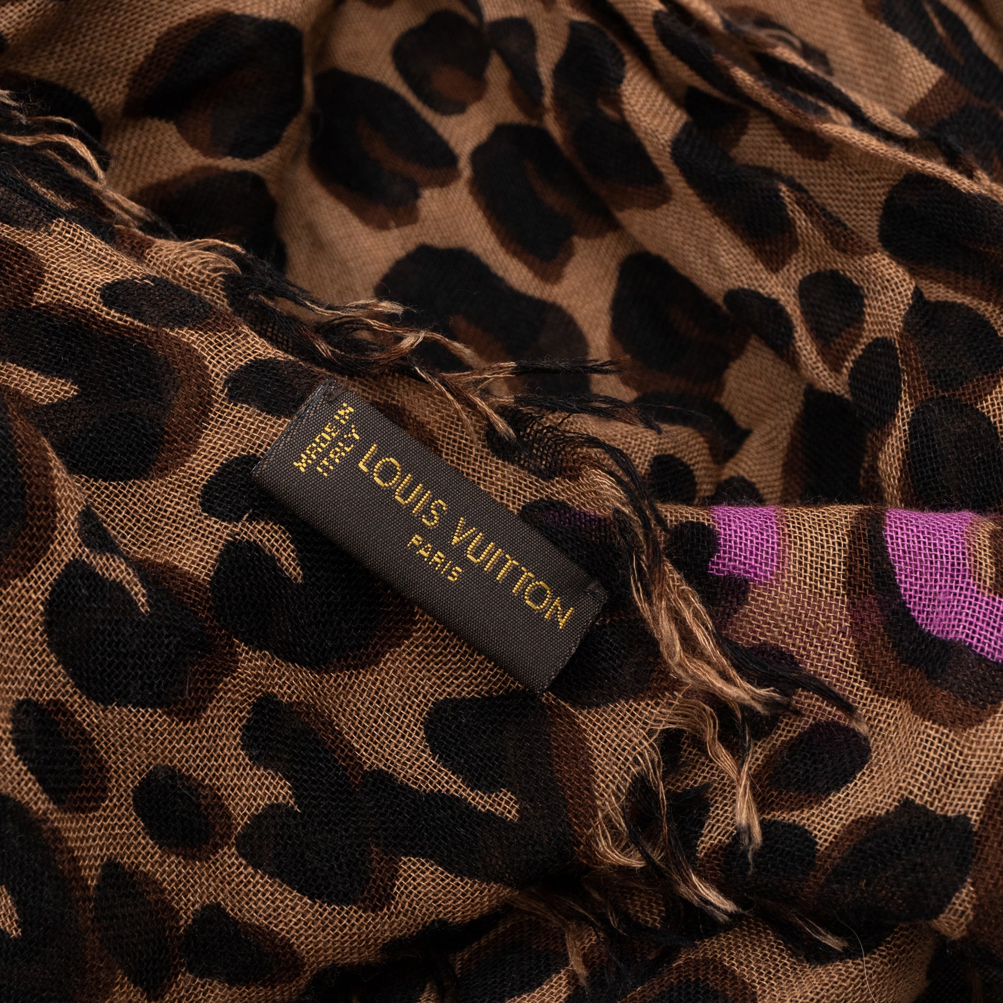 Leopard Stole Brown