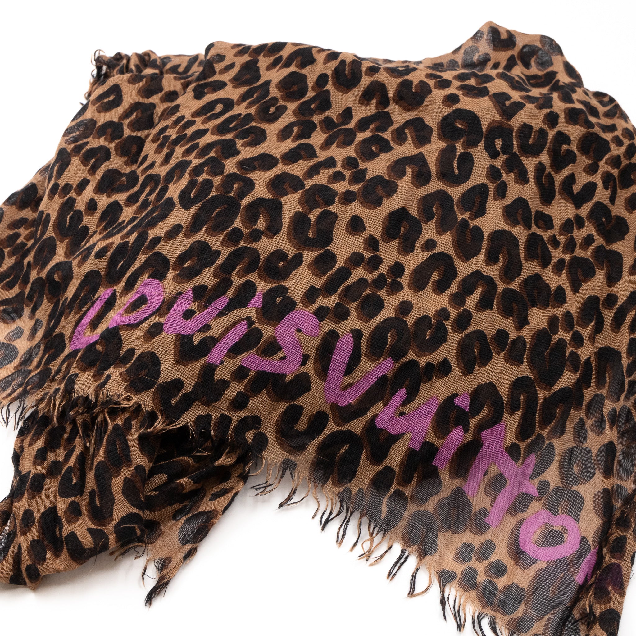 Leopard Stole Brown