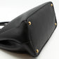 Large Open Tote Black Saffiano