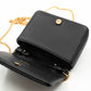 Micro Quilted Lola Shoulder Bag Black Leather