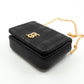 Micro Quilted Lola Shoulder Bag Black Leather