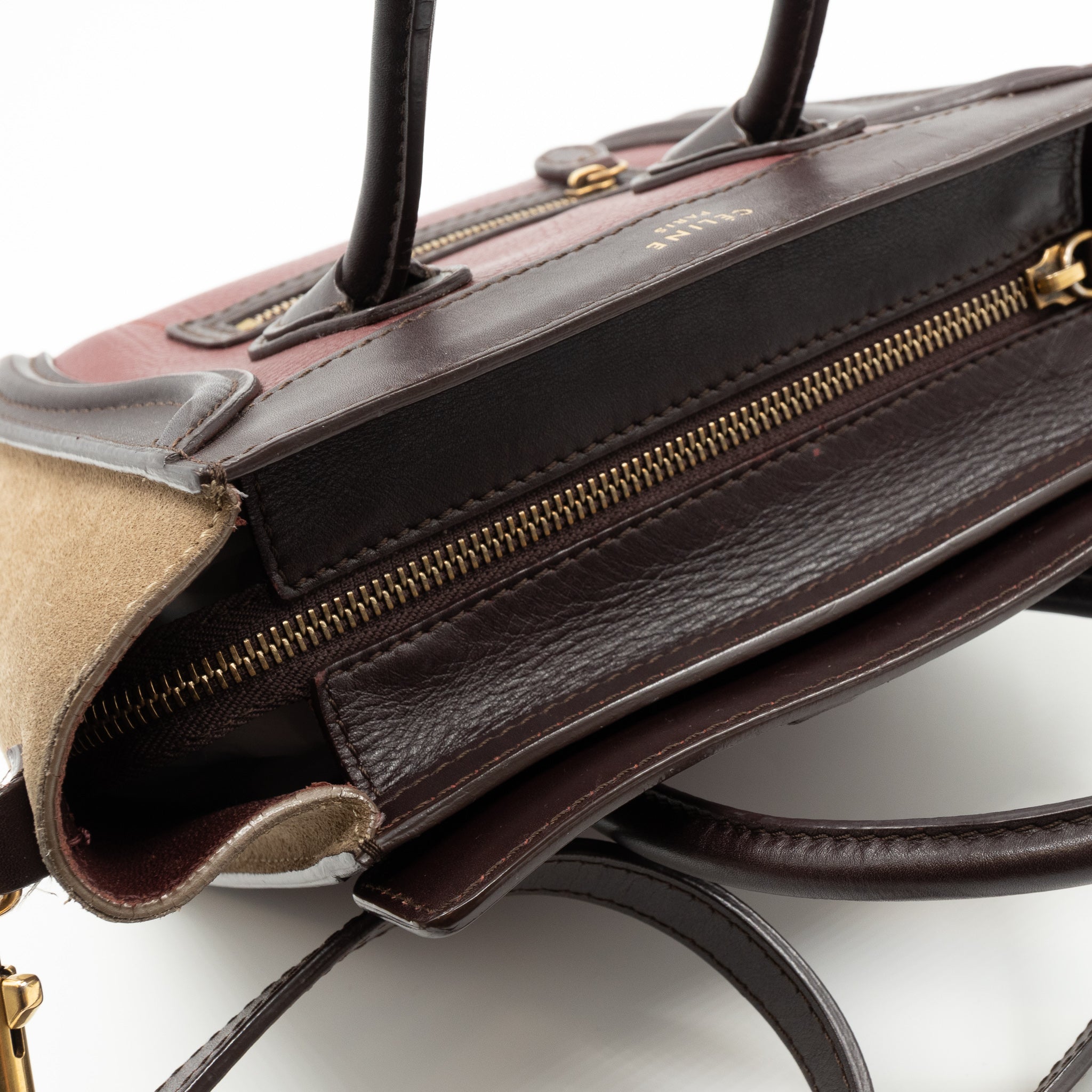 Nano Luggage Tri-color Leather