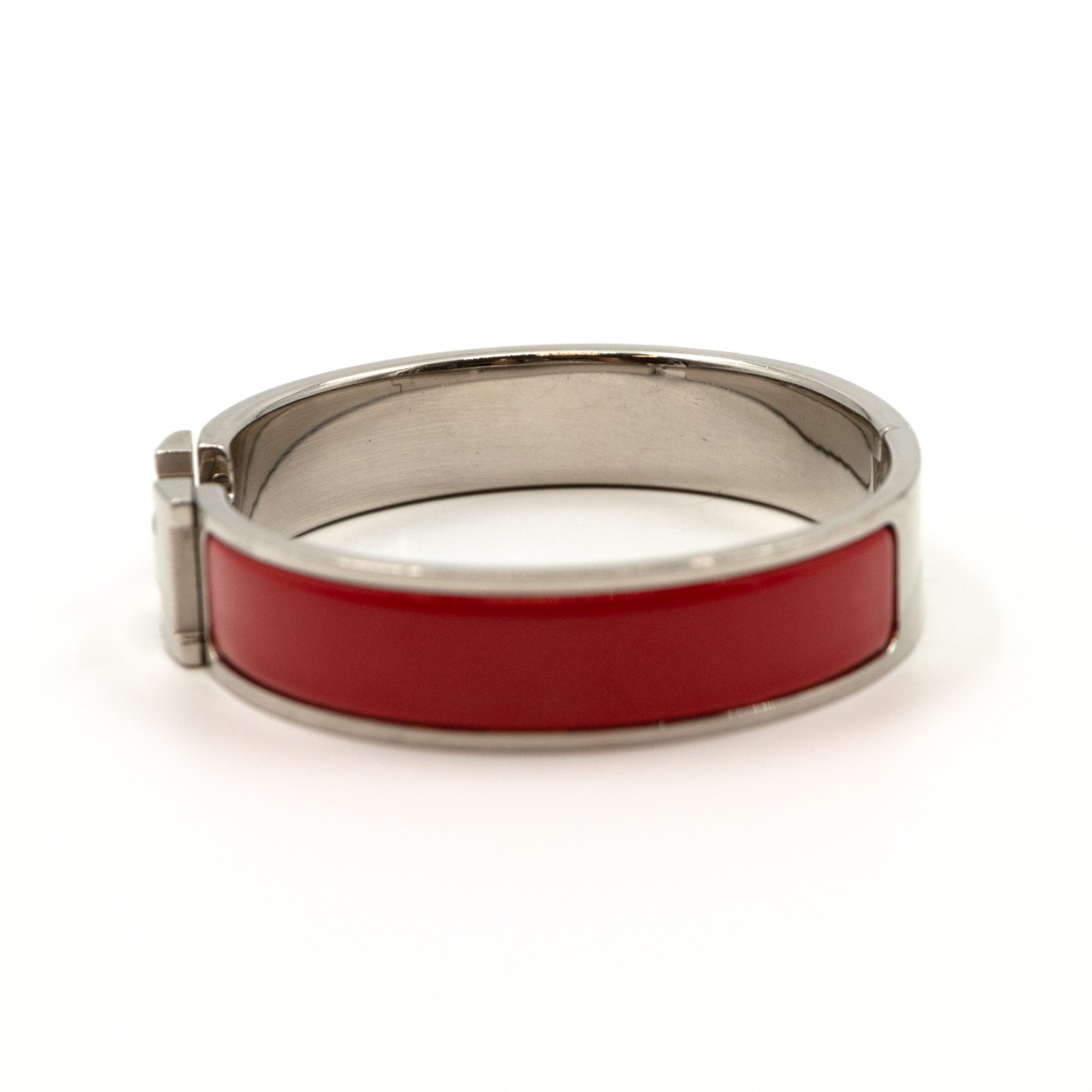 Clic H Bracelet Red Silver