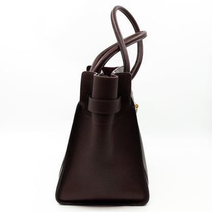 Large Zipped Bayswater Oxblood Leather