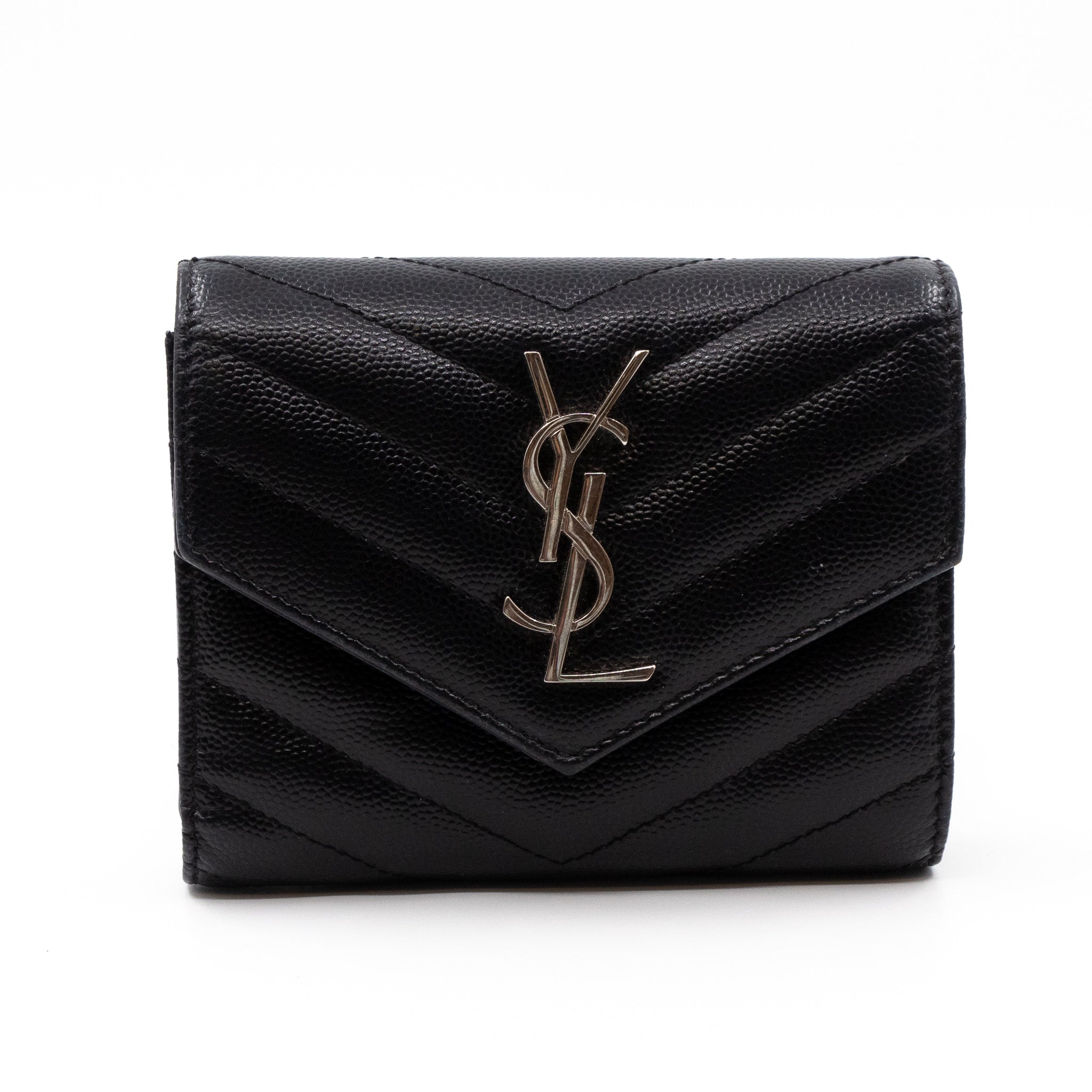 Compact Flap Cassendre Wallet Black Leather