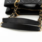 GST Grand Shopping Tote Black Caviar Gold