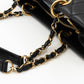 GST Grand Shopping Tote Black Caviar Gold