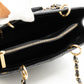 GST Grand Shopping Tote Black Caviar Gold