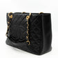GST Grand Shopping Tote Black Caviar Gold