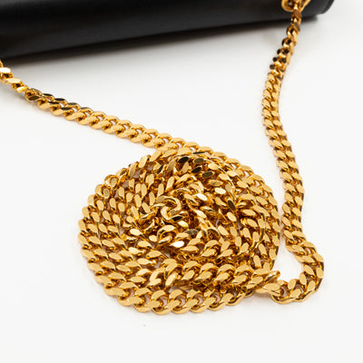 Small Kate Tassel Chain Bag Black Leather