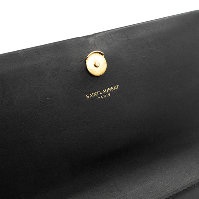 Small Kate Tassel Chain Bag Black Leather