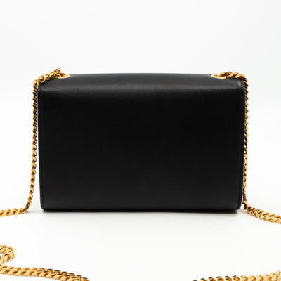 Small Kate Tassel Chain Bag Black Leather