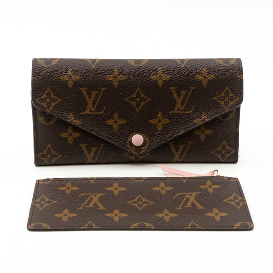 Louis Vuitton Monogram Jeanne Wallet Rose Ballerine