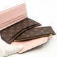 Josephine Wallet Monogram Rose Ballerine