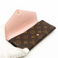 Josephine Wallet Monogram Rose Ballerine