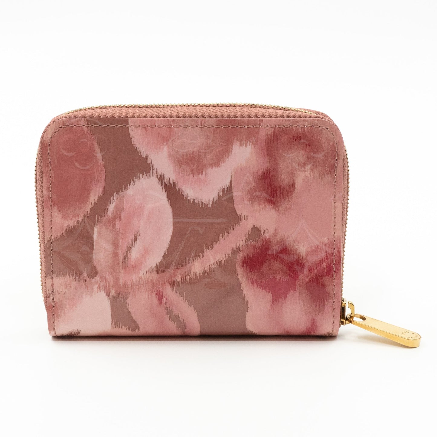 Zippy Coin Purse Vernis Ikat Rose Velours