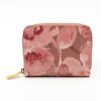 Zippy Coin Purse Vernis Ikat Rose Velours