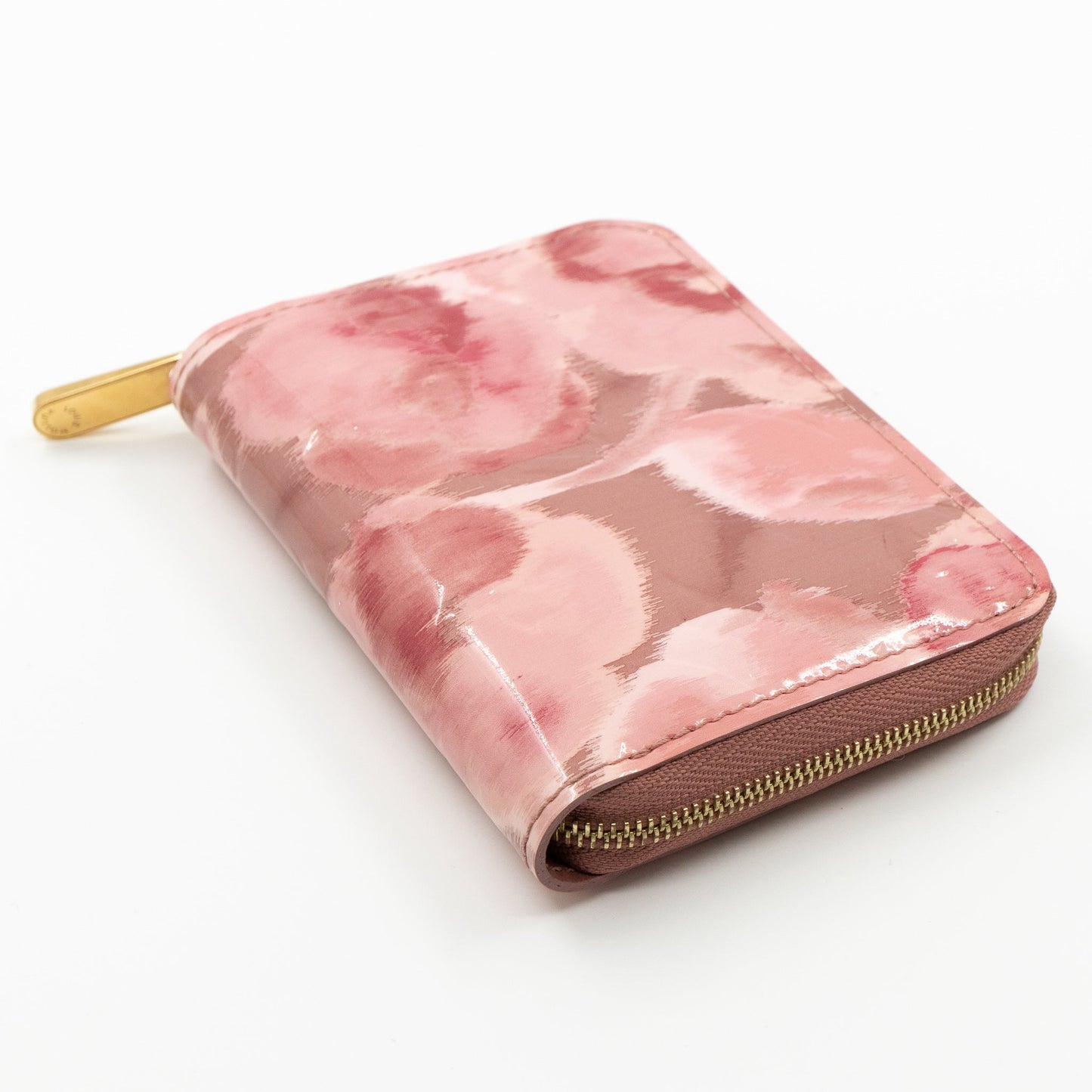 Zippy Coin Purse Vernis Ikat Rose Velours