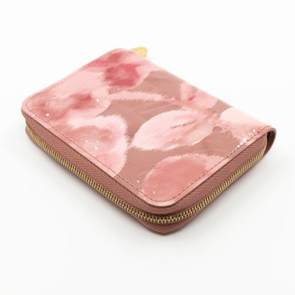 Zippy Coin Purse Vernis Ikat Rose Velours