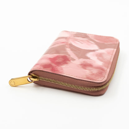 Zippy Coin Purse Vernis Ikat Rose Velours