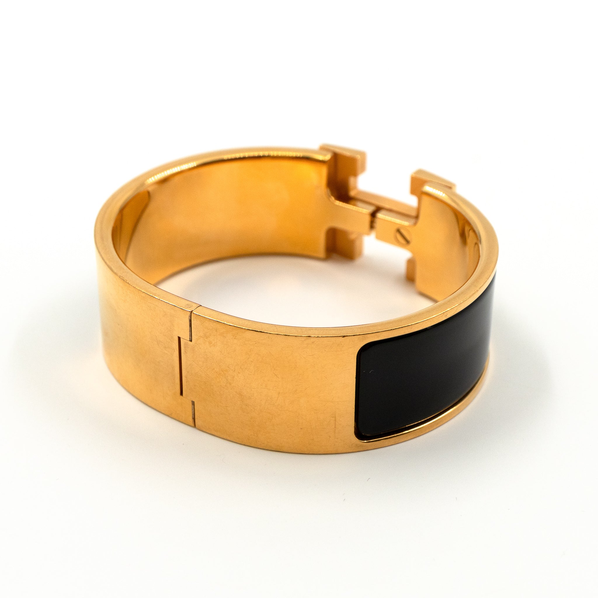 Clic Clac H Bracelet Black Gold