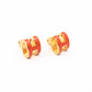 Pop H Earrings Orange & Gold