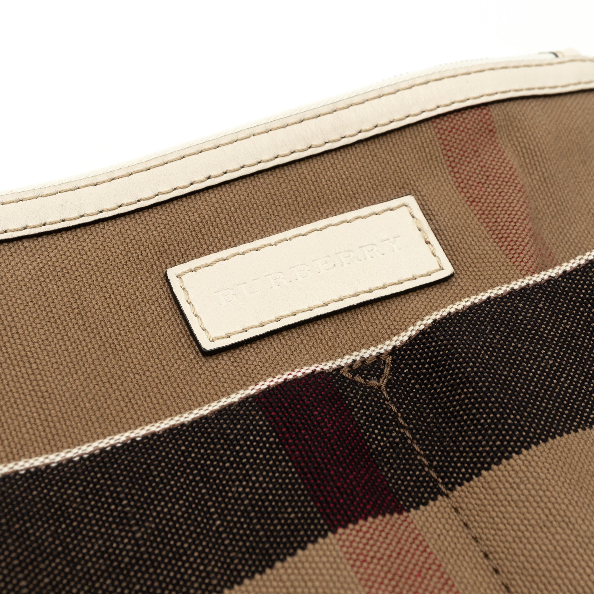 Ashby Medium Bucket Bag Check White