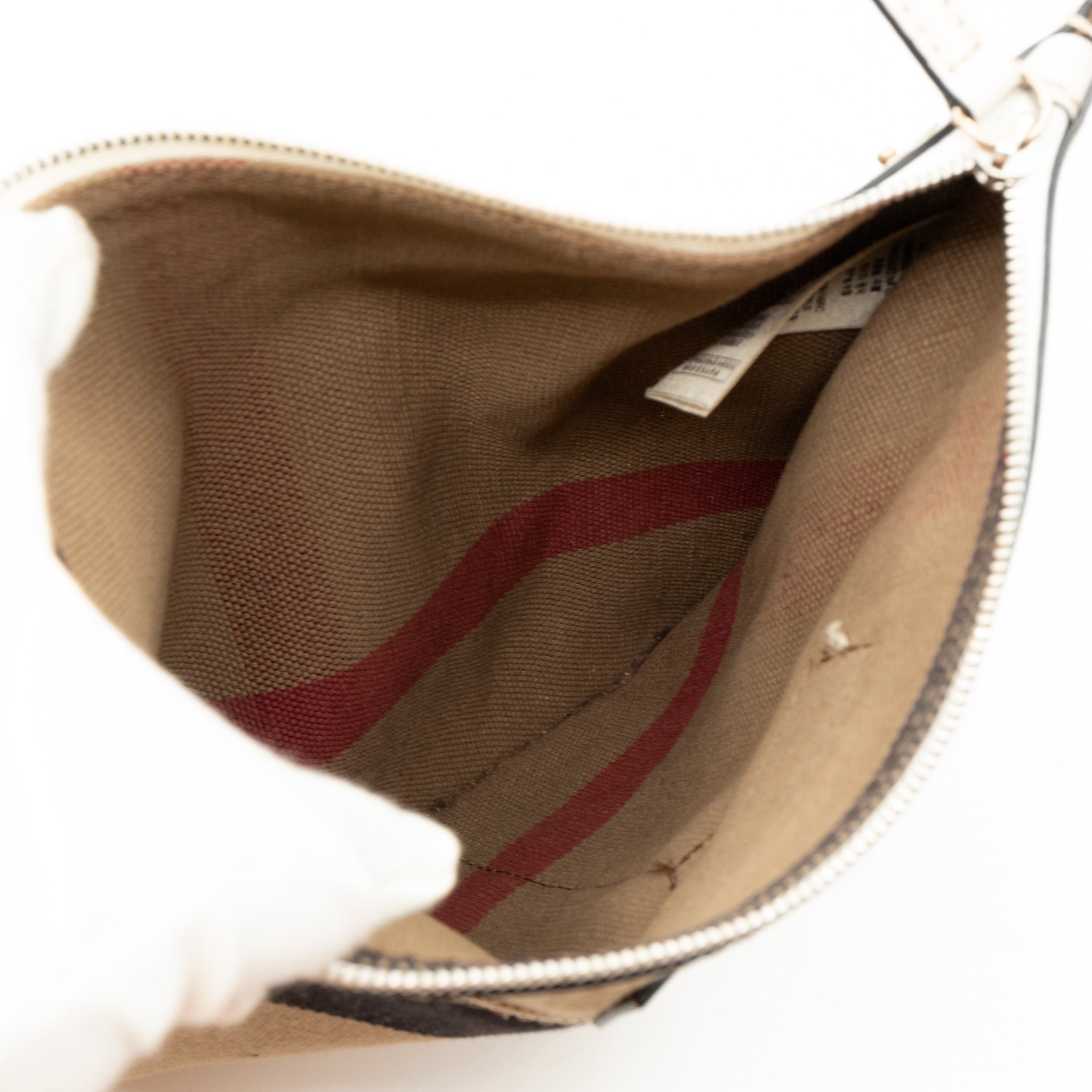Ashby Medium Bucket Bag Check White