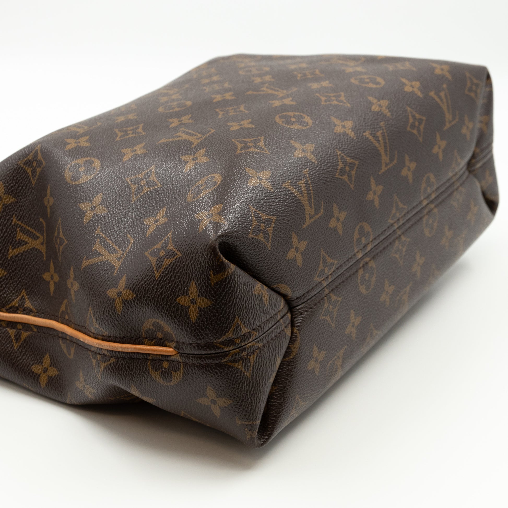 Louis Vuitton Brown Monogram Sully PM Leather Cloth ref.164457