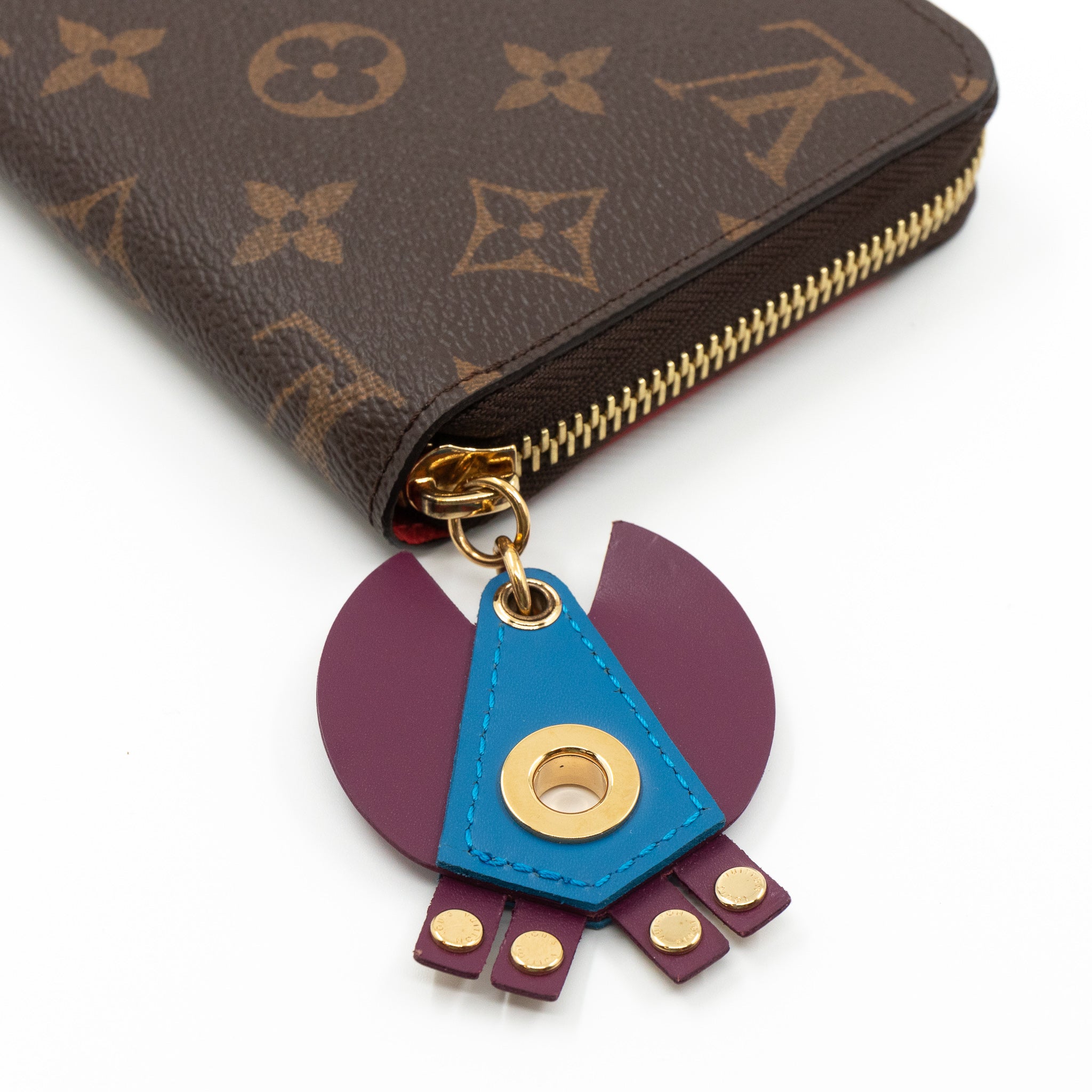 Zippy Wallet Flamingo Monogram Totem