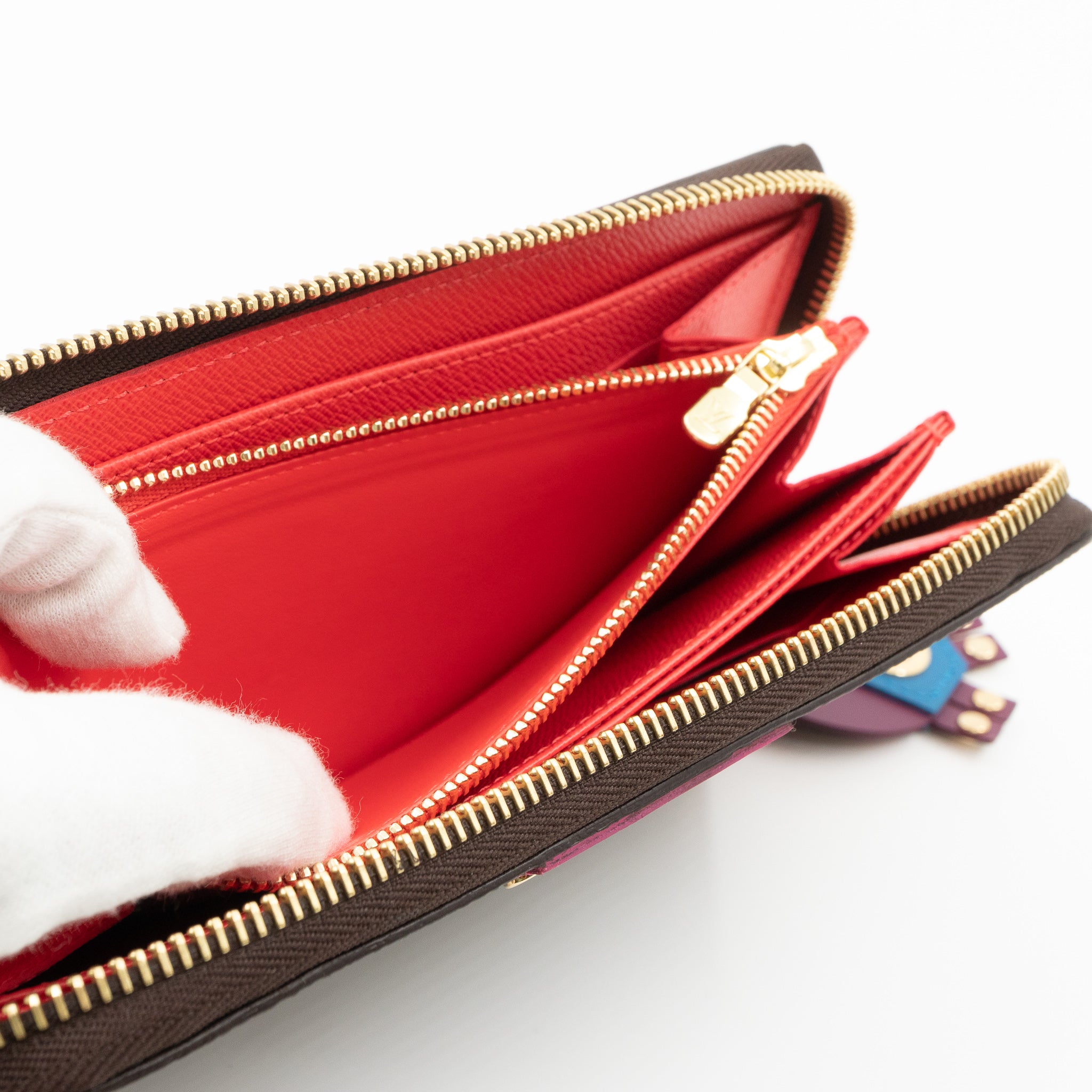 Zippy Wallet Flamingo Monogram Totem