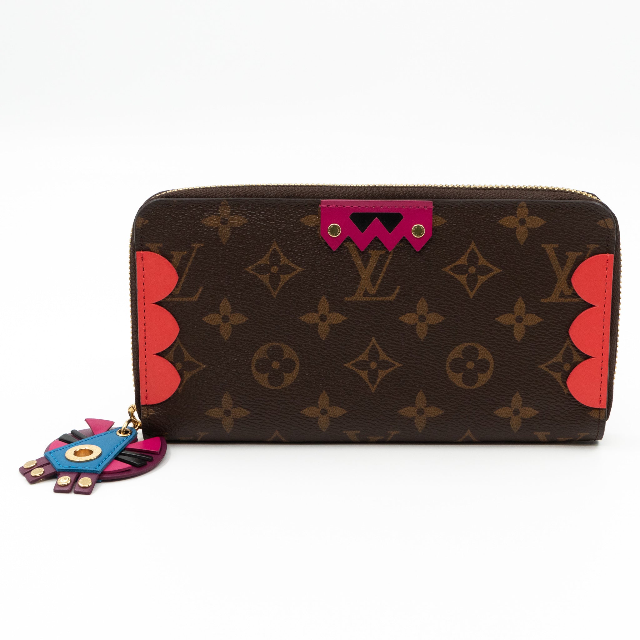 Zippy Wallet Flamingo Monogram Totem