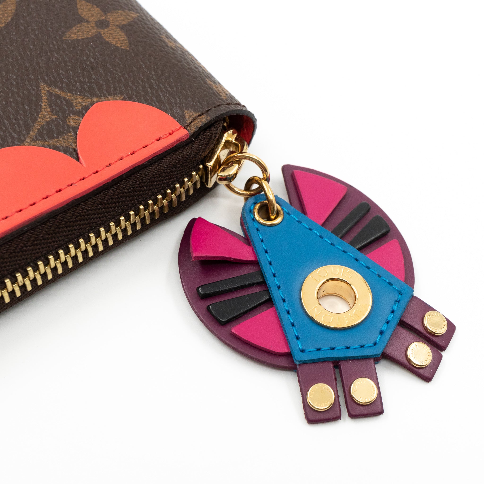Zippy Wallet Flamingo Monogram Totem
